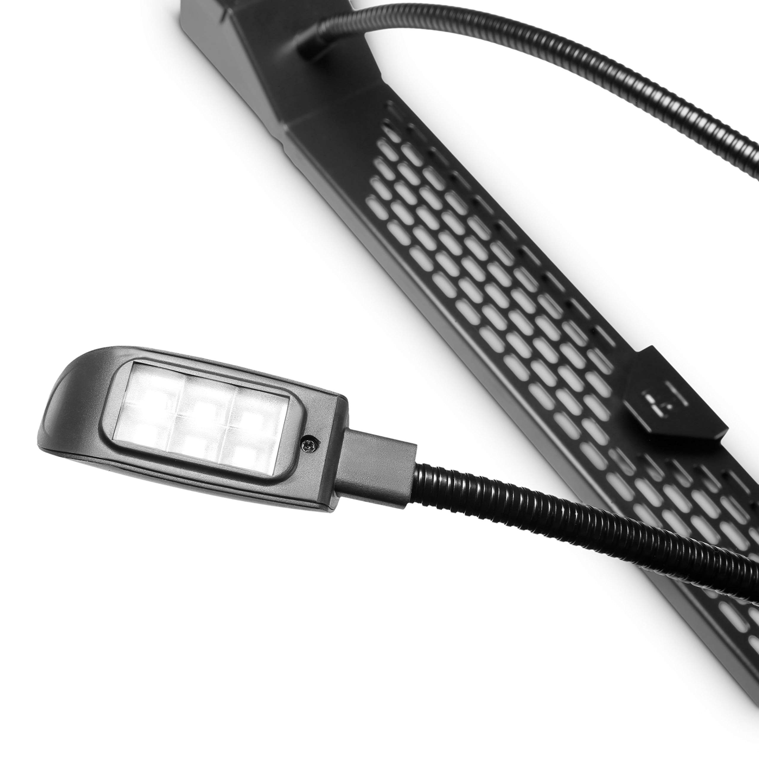 Adam Hall 87463 19" lampa LED do stojaka, podwójna ze ściemniaczem
