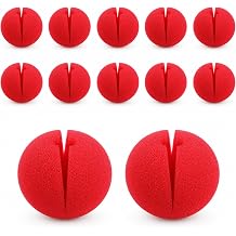 12pcs Clown Nose,Red Nose Clown Noses for Halloween Costume Cosplay