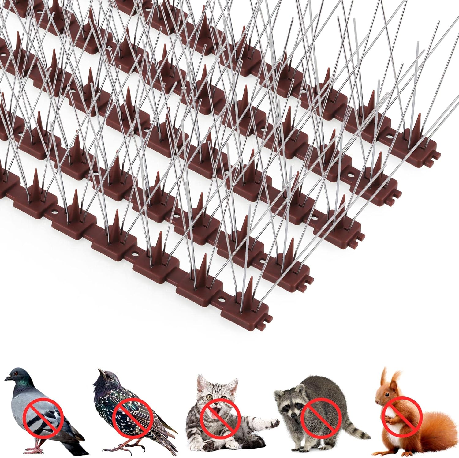 20Pack Bird Spikes for Small Birds, Upgraded Bird