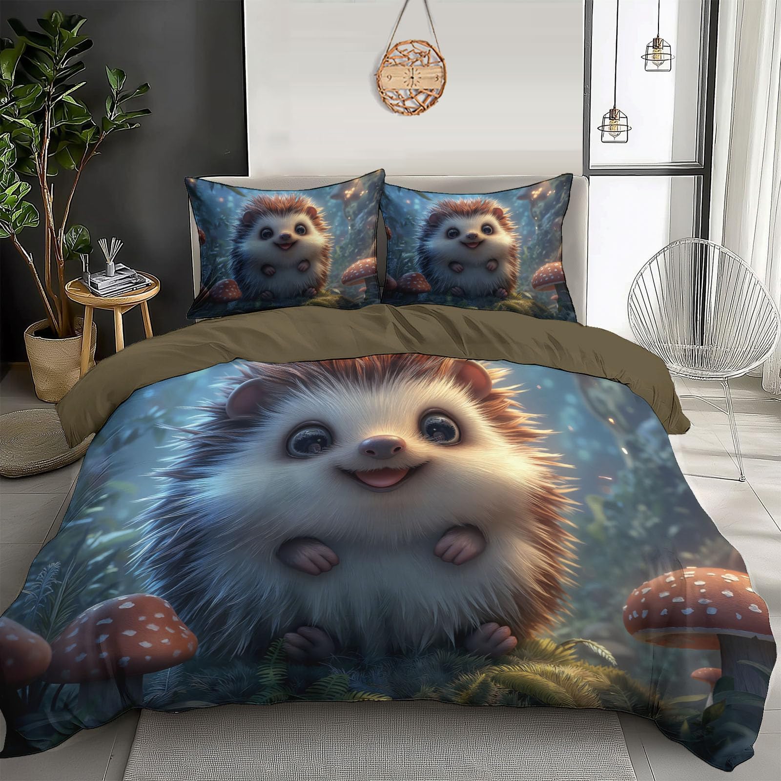 Housse de couette forêt 140x200 pour une chambre d'enfant cocooning
