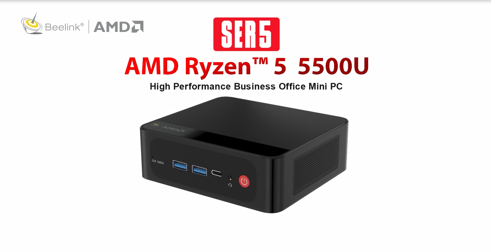 Beelink SER5 Mini PC, AMD Ryzen 5 5500U(up to 4.0GHz) 6C/12T, Mini