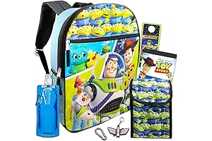 Astronaut Buzz Lightyear Backpack with Wings and Space Ranger Lunch 
Box Set for Kids