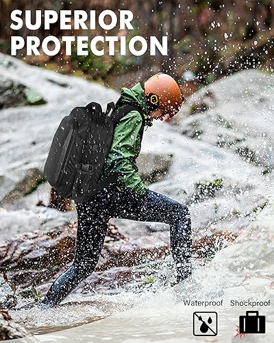 Miniatura 4 de Mini 4 Pro - Funda rígida impermeable de transporte para drones, mochila grande para portátil de 15.6 pulgadas, compatible con el controlador DJI RC