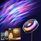 Govee Uplighter Floor Lamp for Living Room, RGBIC Ripple Projector, Floor Lamp for Bedroom Works with Matter, 215 ft² Light Area, 1000lm LED Modern Corner Floor Light, Warm Cool White Standing Lamp