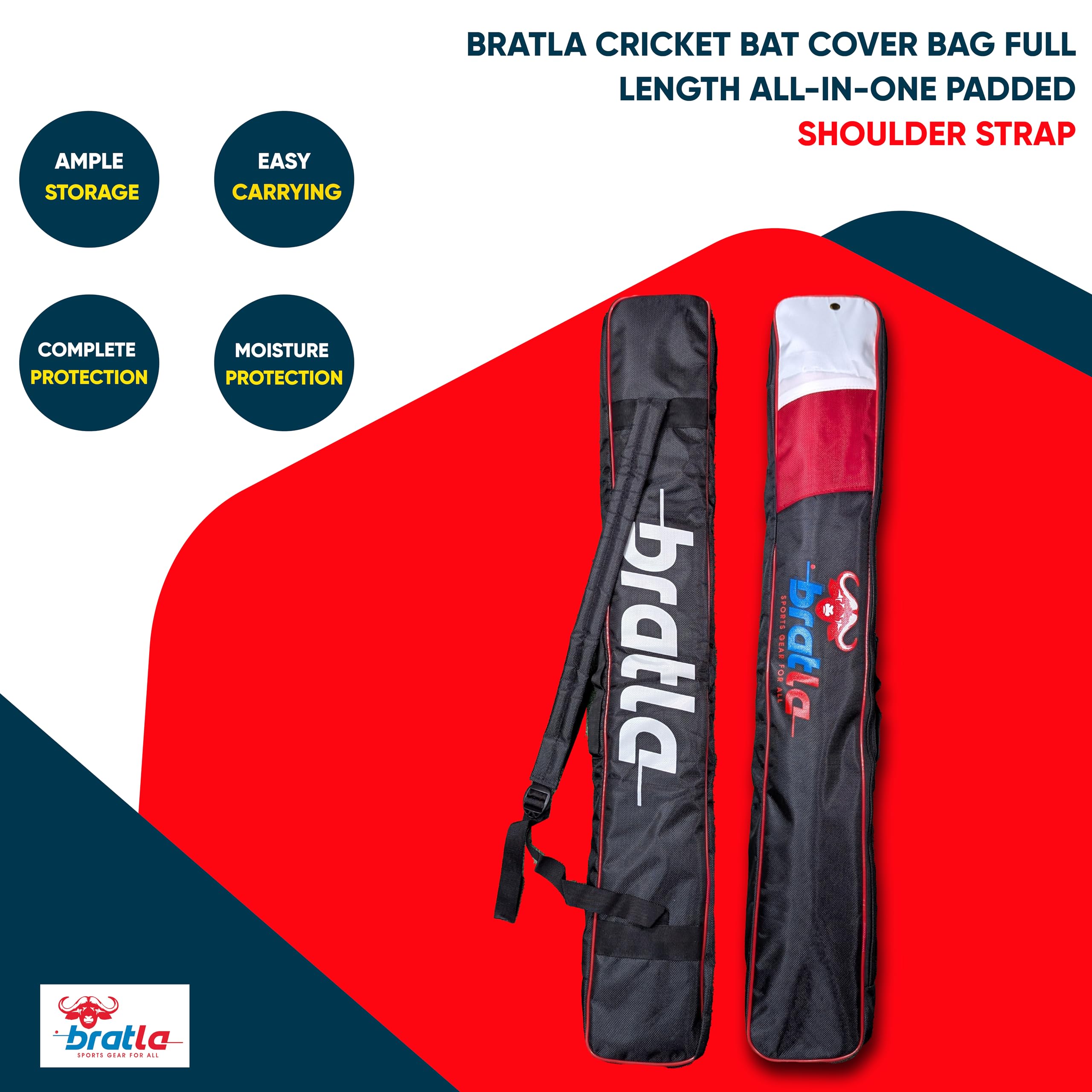 Shop Online Cricket Bat Bags Adjustable & Padded Design - View #5