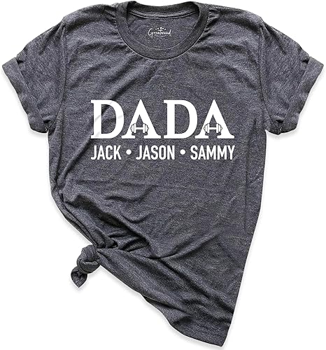 Miniatura 7 de Custom Dada Shirt, Dad Shirts With Kids Names, Fathers Day Gift Shirt, Children Names Tee, Gift For Father, Customized Daddy Shirt, Dad Gift T-Shirt