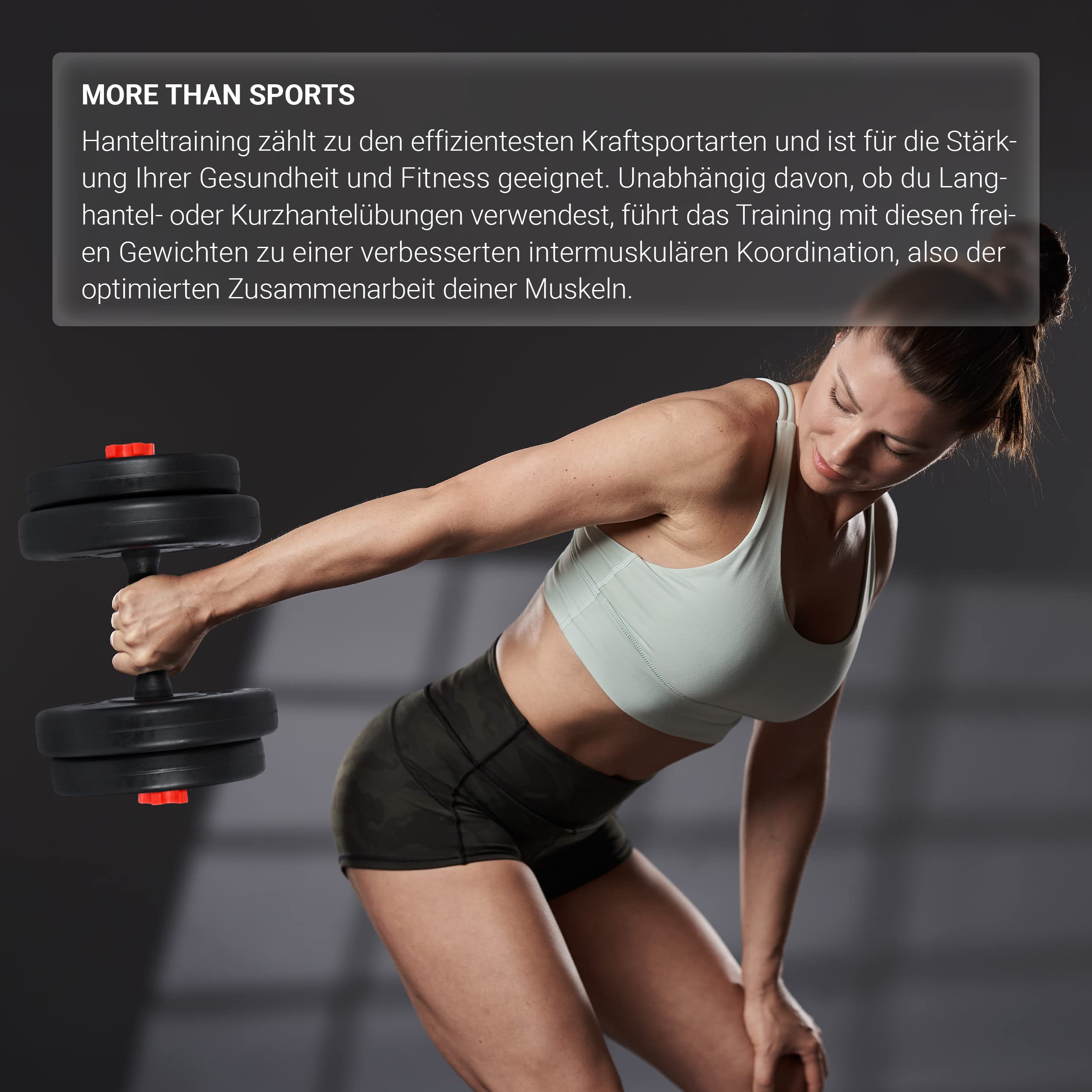 MSPORTS Zestaw hantli premium 2 w 1 – hantle krótkie + długie hantle regulowane 20, 30 lub 40 kg – zestaw hantli typu Dumbbell z rurą łączącą i ciężarkami