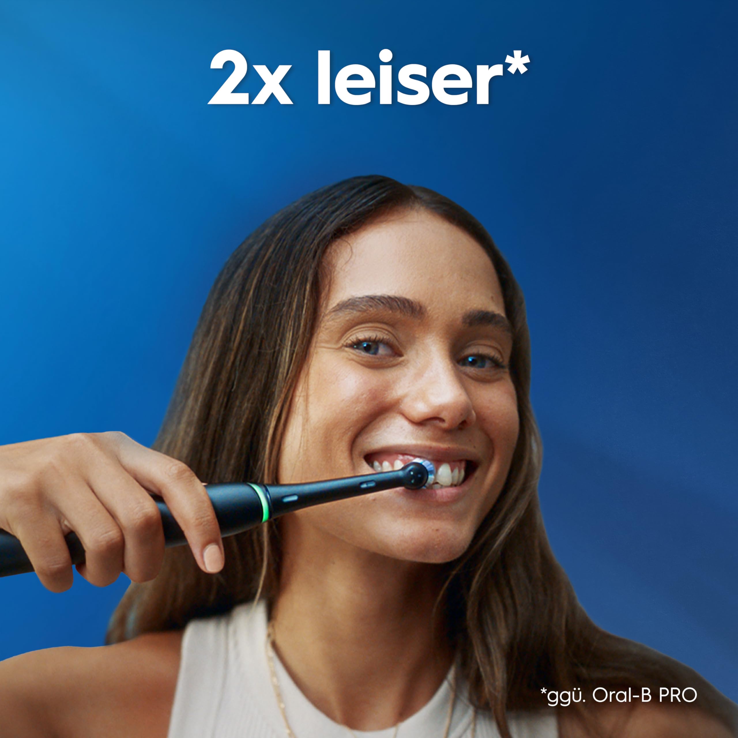 Oral-B iO Series 3 Elektrische Zahnbürste, Schwarz | Inkl. 1 Aufsteckbürste, GUT GETESTET von STIFTUNG WARENTEST, Electric Toothbrush mit 3 Putzmodi für Zahnpflege