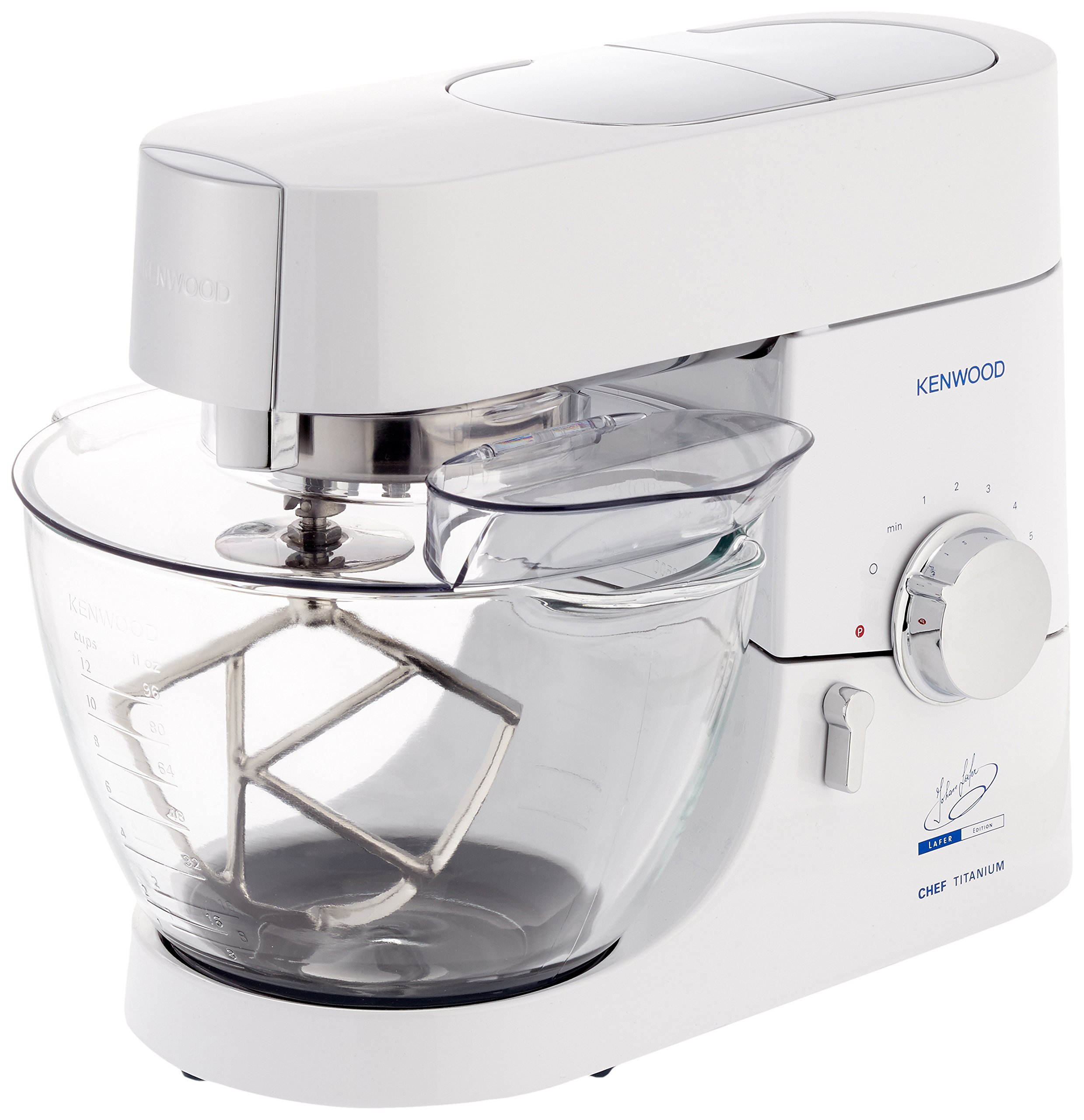 Kenwood Limited KMC014 Chef Titanium Lafer Edition, Acciaio Inossidabile, Bianco