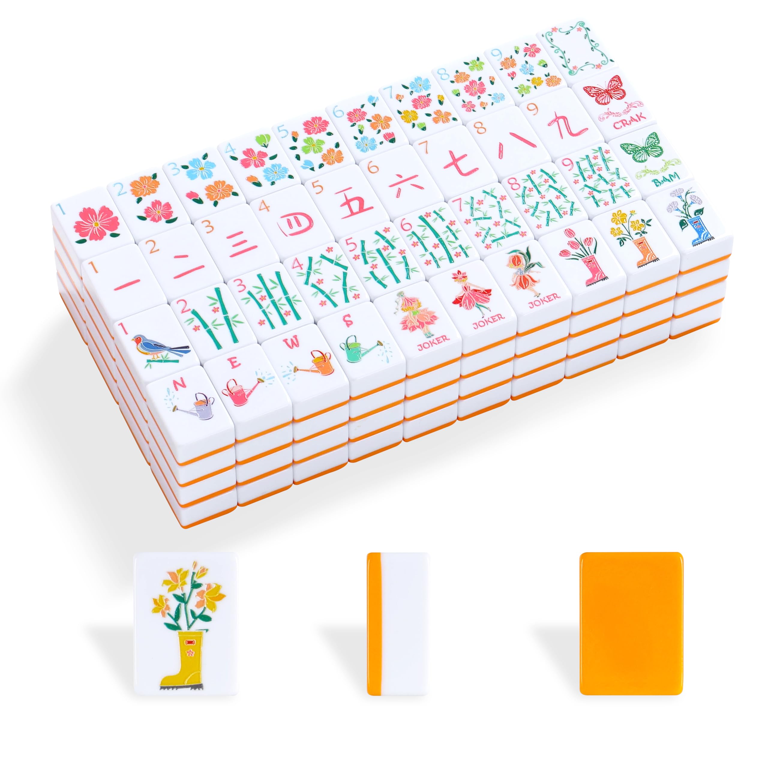 Amazon.com: 2026 American Mahjong Tile Set, 160 Orange Engraved