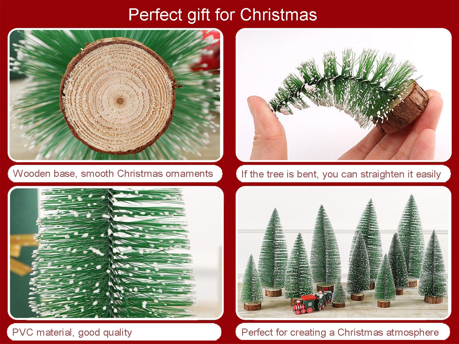 Seasboes 5 stuks dennenboomdecoratie, kleine kerstboom, mini groene dennenboom, miniatuur kunstkerstboom, dennenboom voor tafeldecoratie, doe -het-zelf, etalage (5 maten Seasboes 5 stuks dennenboomdecoratie, kleine kerstboom, mini groene dennenboom, miniatuur kunstkerstboom, dennenboom voor tafeldecoratie, doe -het-zelf, etalage (5 maten