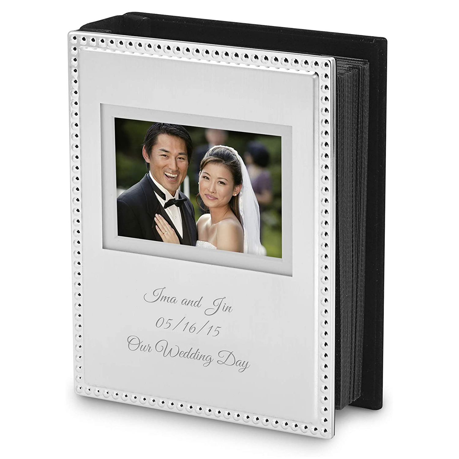 【中古】 Wedding Album SomethingOldSomethingNew Amazon.com: All Occasion Engraved Silver Beaded Mini Photo