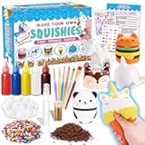 Insnug Sensory Toys Squishy Toy Food - Stress Relief Squishies for Girl Kids Age 4 6 8 10 Kawaii Jumbo DIY Slow Rising Squeeze Autism Unicorn Gift Ice Cream Cake Milk Shake Donut Painting Art Set