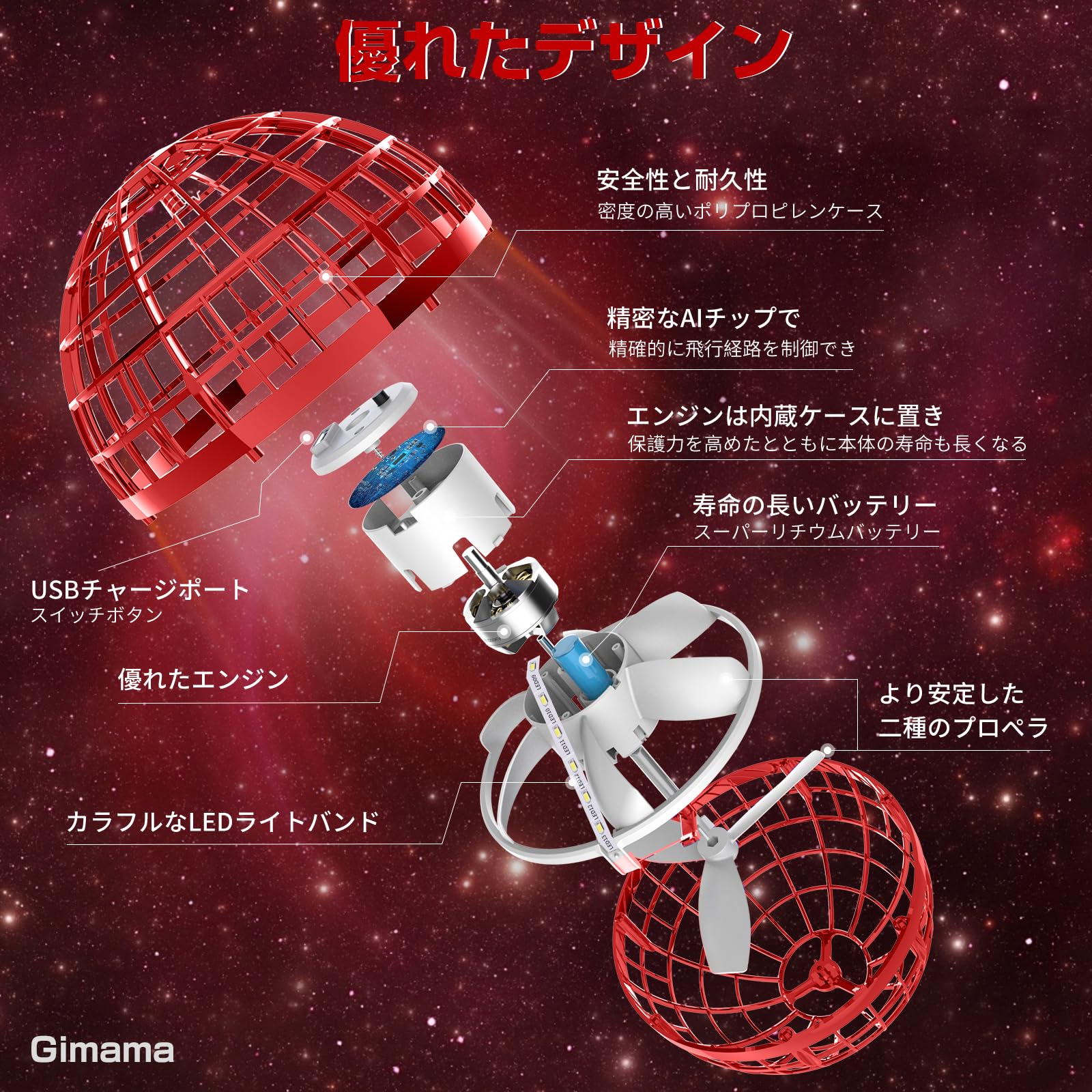 Amazon.co.jp: Gimama フライングボール 「TV・SNS・ブログで 正規品