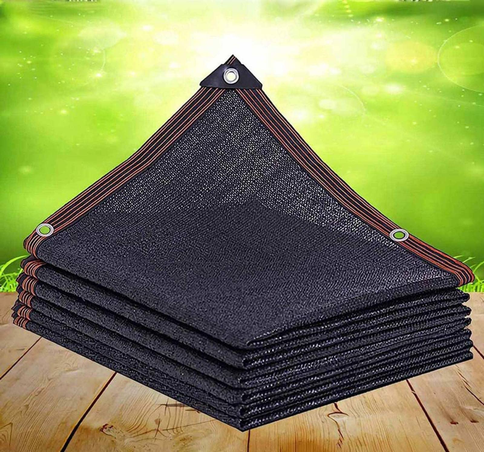 GLDYTVF Durable 3x4m Sail Shade Cloth for Plants Multifunctional Outdoor Shade Sail with Privacy Netting Black Ideal for Pergola UV Resistant Waterproof Mesh Tarp