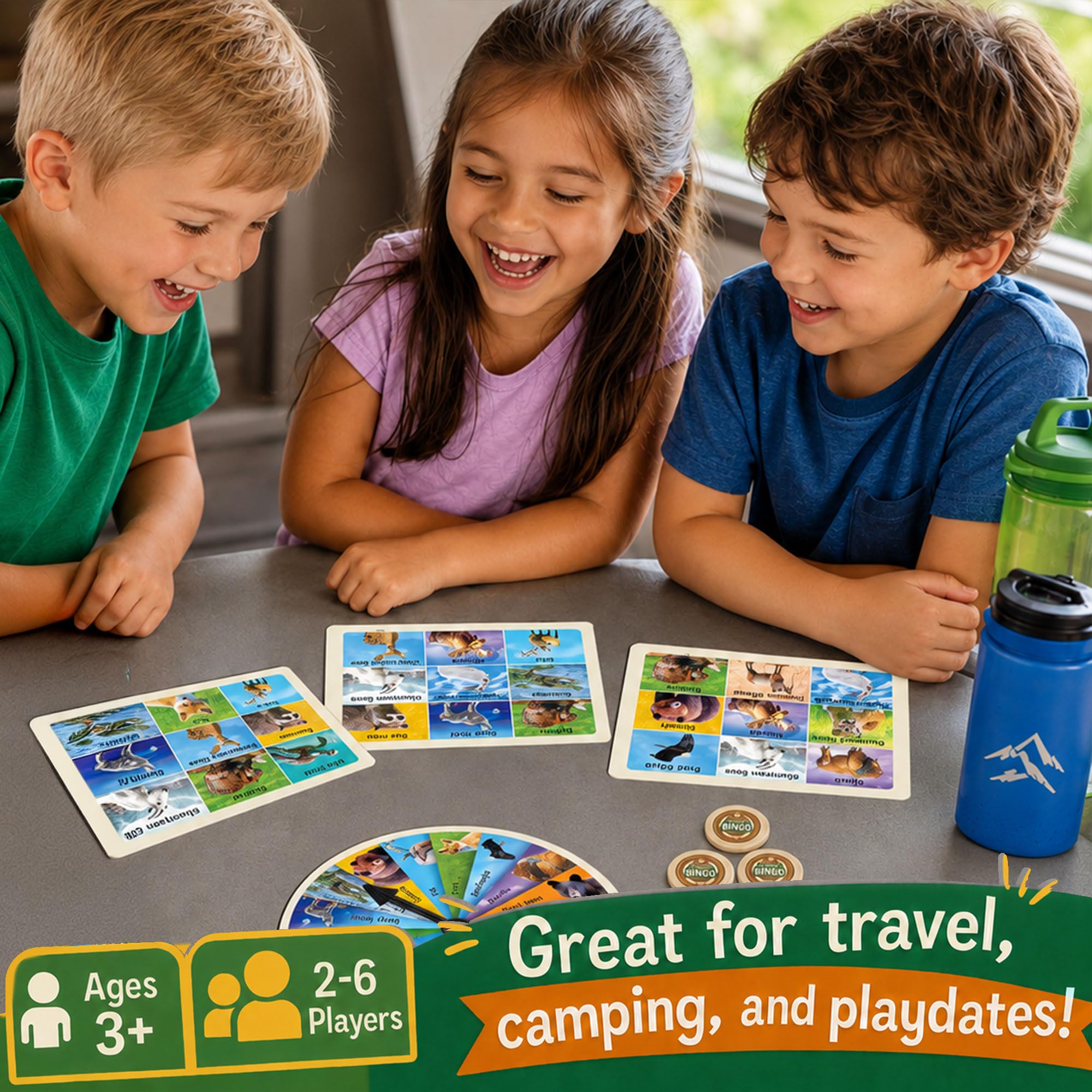 MasterPieces Jeux sous licence officielle – Jr Ranger Jeu de bingo – Jeu de table pour enfants et famille