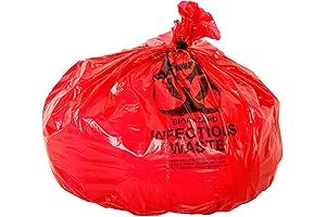 Oakridge OSHA Approved Biohazard Waste Disposal Safety Clean Up Bags (25 Gallon, 50 Pack)