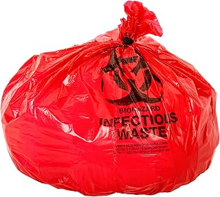 Oakridge OSHA Approved Biohazard Safety Bags 25 Gallon (50 Pack) - Heavy Duty Professional Grade