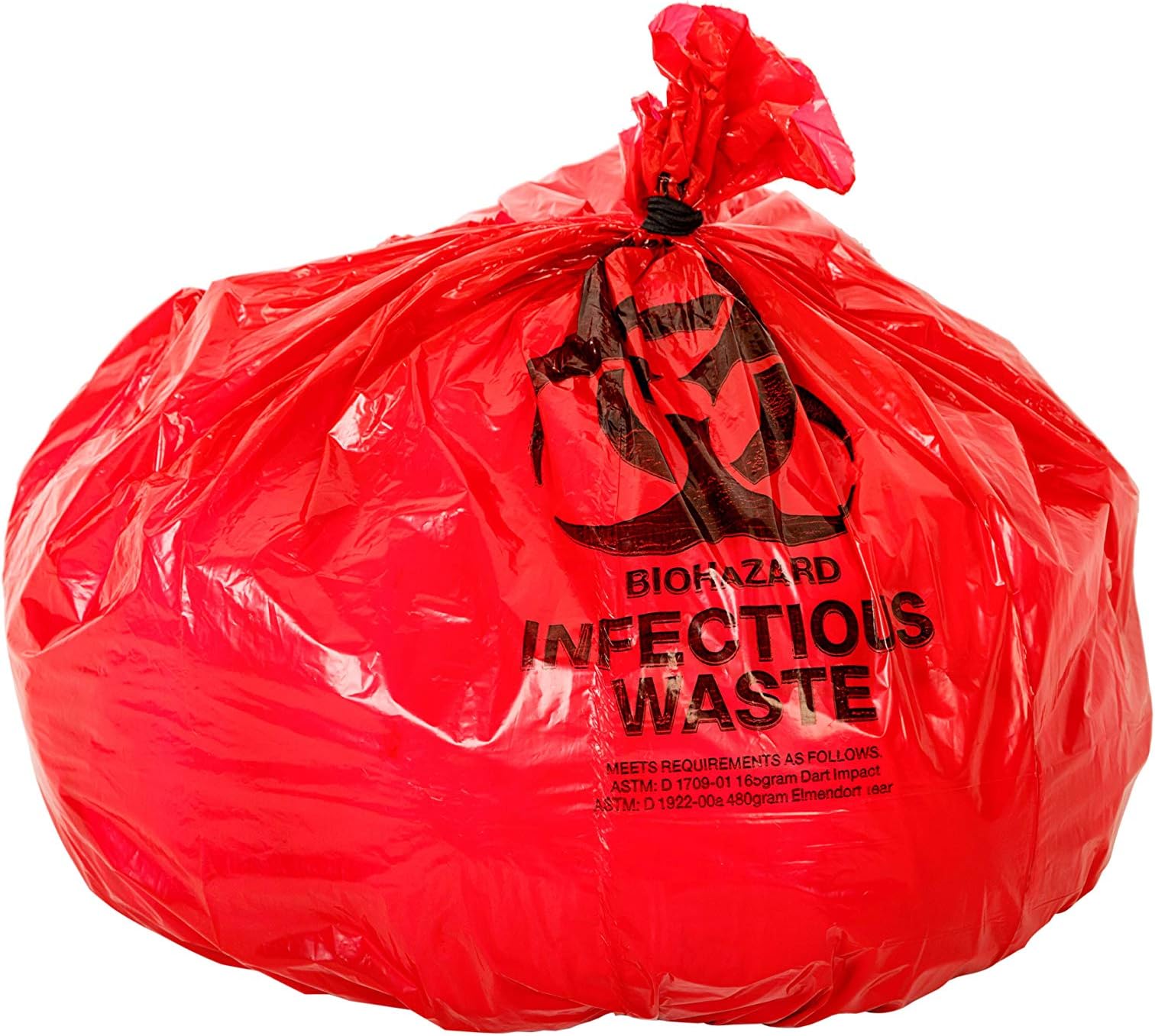 OAKRIDGE PRODUCTSFDA Approved Biohazard Safety Bags (25 Gallon) (50 Bags)