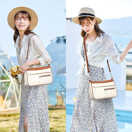 Miniatura 3 de Over Earth Bolso bandolera de cuero genuino para mujer, bolso cruzado pequeño