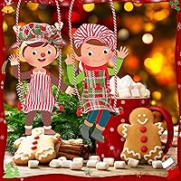 Vista 4 de Jenaai Juego de 12 piezas de accesorios de ropa de elfo navideño Mini Atuendo incluye falda de elfo, chaleco esponjoso, albornoz, columpio, saco