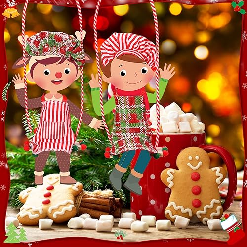 Miniatura 4 de Juego de 12 piezas de accesorios de muñeca elfo de Navidad, ropa de elfo, mini atuendo, incluye falda de muñeca, chaleco esponjoso, albornoz, saco