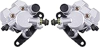 Vista 1 de Pinza de freno delantera derecha e izquierda con pastillas compatible con Yamaha Banshee 350 Grizzly 350 400 450 Big Bear 250 350 450 Blaster 200