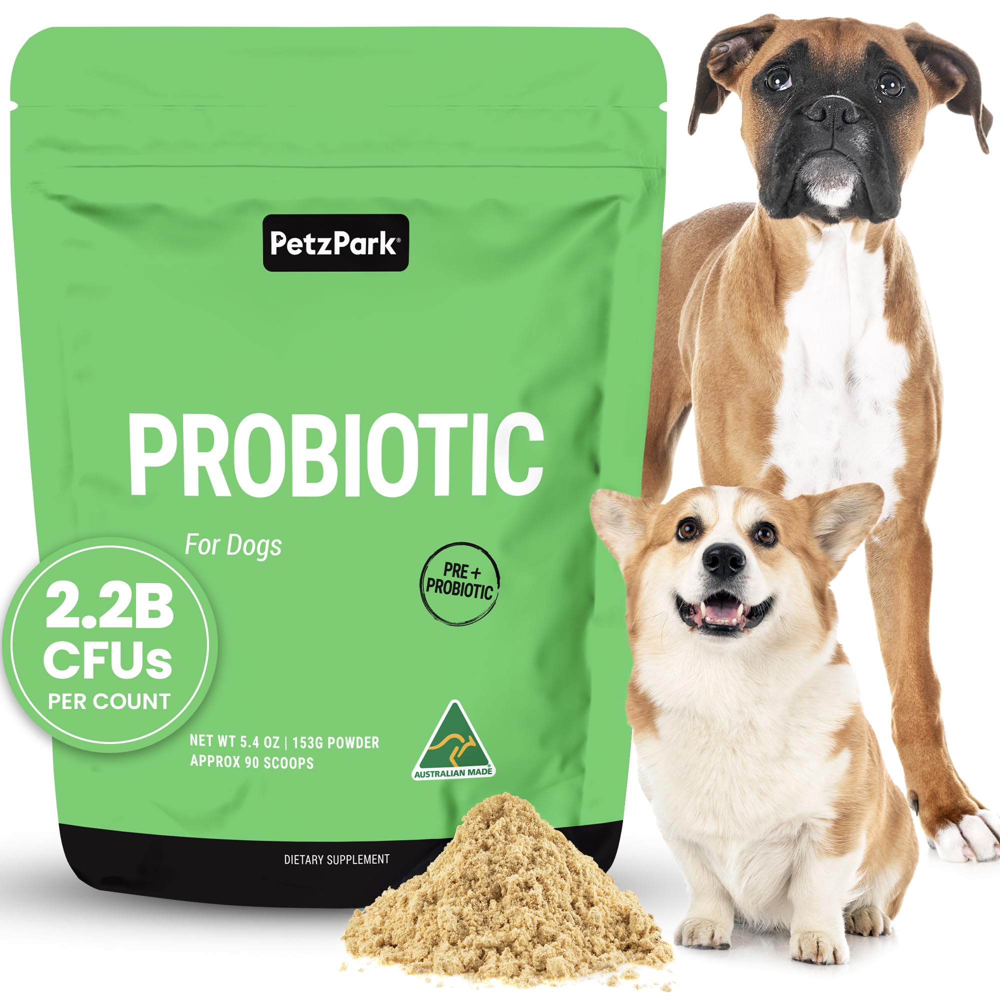 Petz Park Dog Probiotic Powder for Gut Health