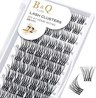 Cluster Lashes B25 Mixed Tary 72 Clusters B&Q Lash Clusters C D Curl Individual Cluster Lashes Mega Volume Eyelash Clusters DIY Lash Extensions Soft Fluffy Cluster Eyelash Extensions (B25,D-8-16MIX)