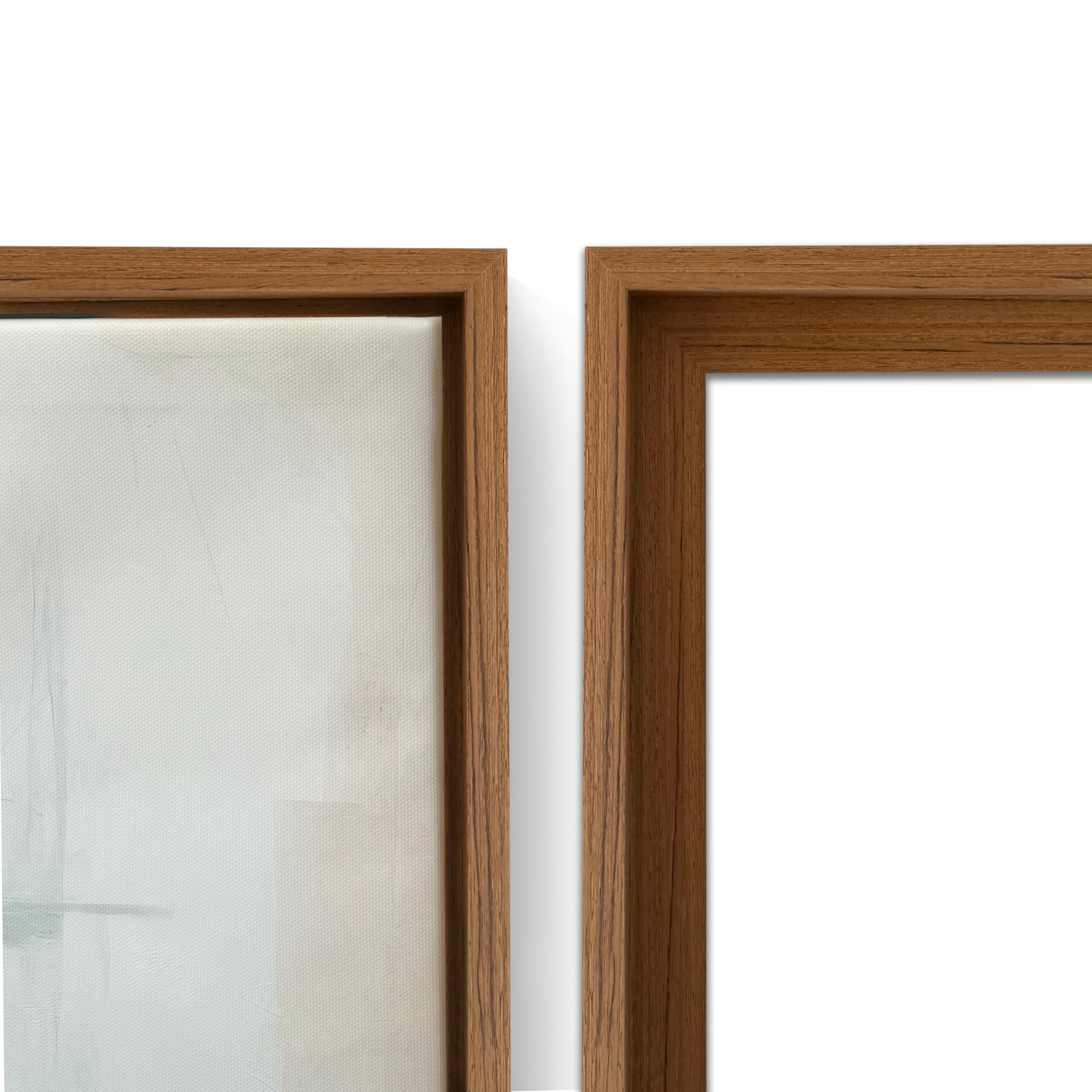16x20 Floating Canvas Frame (Dark Wood) - Wooden Frame with Mounting Kit Included - Sturdy Pine Wood Frame for Wall Display (Dark Wood, 40x50) — image 1