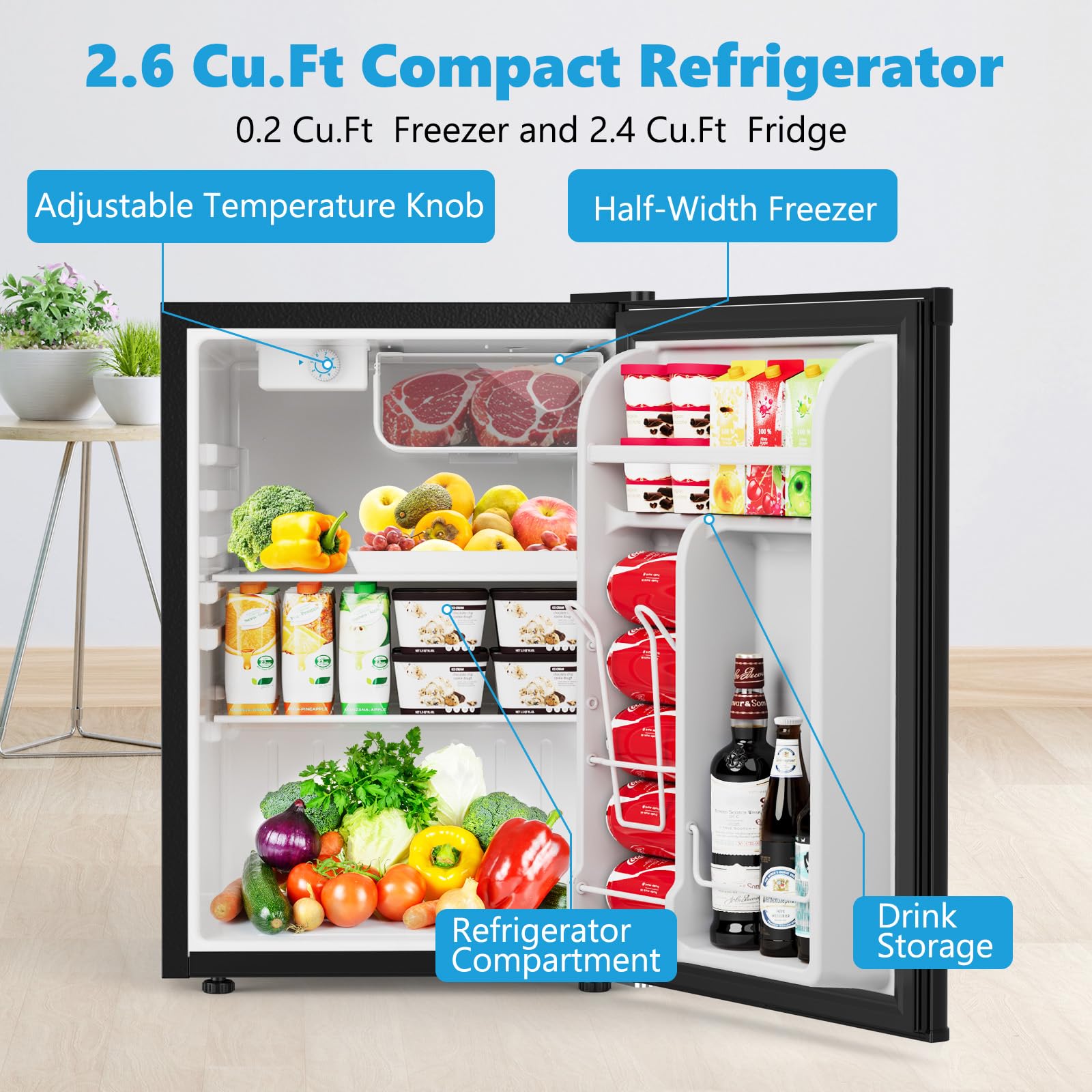 Raffreddatore Camera COWSAR 2.6 cubi Reversibile Thermostatabile - Dettaglio