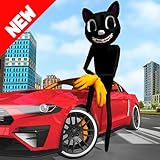 3D War Environment Horror Cartoon Cat 3D : Siren Head vs Cartoon Cat