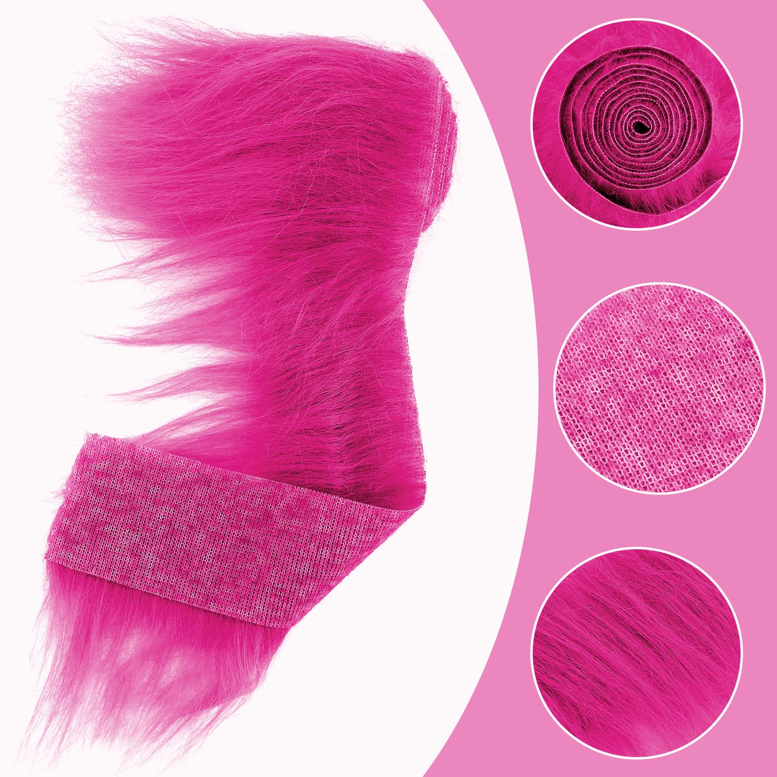 Pelliccia Sintetica Verde 5x150 Cm - Per Costumi Gnomi, Barba Babbo Natale, Fai Da Te - Foto 6