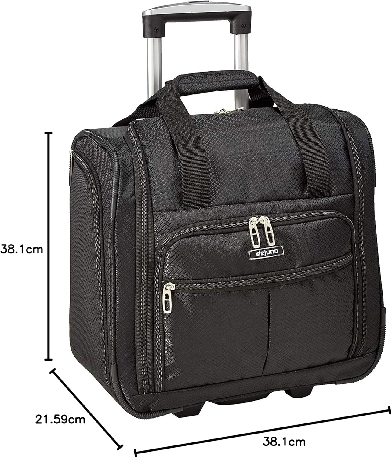 Dejuno Lightweight Underseat 15-Inch Carry-On Rolling Luggage