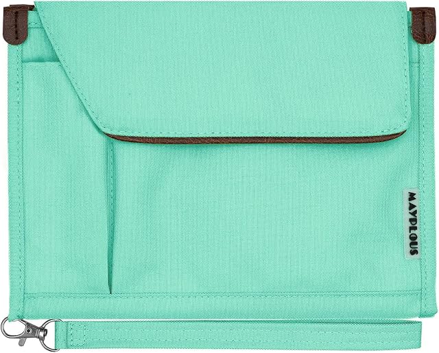 A5 Conference Folder Business Organiser Bag Notepad Carrying Case Document Case A5 Portfolio Organiser (Mint Green)