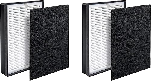 Fette Filter - Juego de filtros de repuesto para purificador de aire premium, compatible con purificador de aire Levoit LV-H126 (2 Hepa 2 carbono)