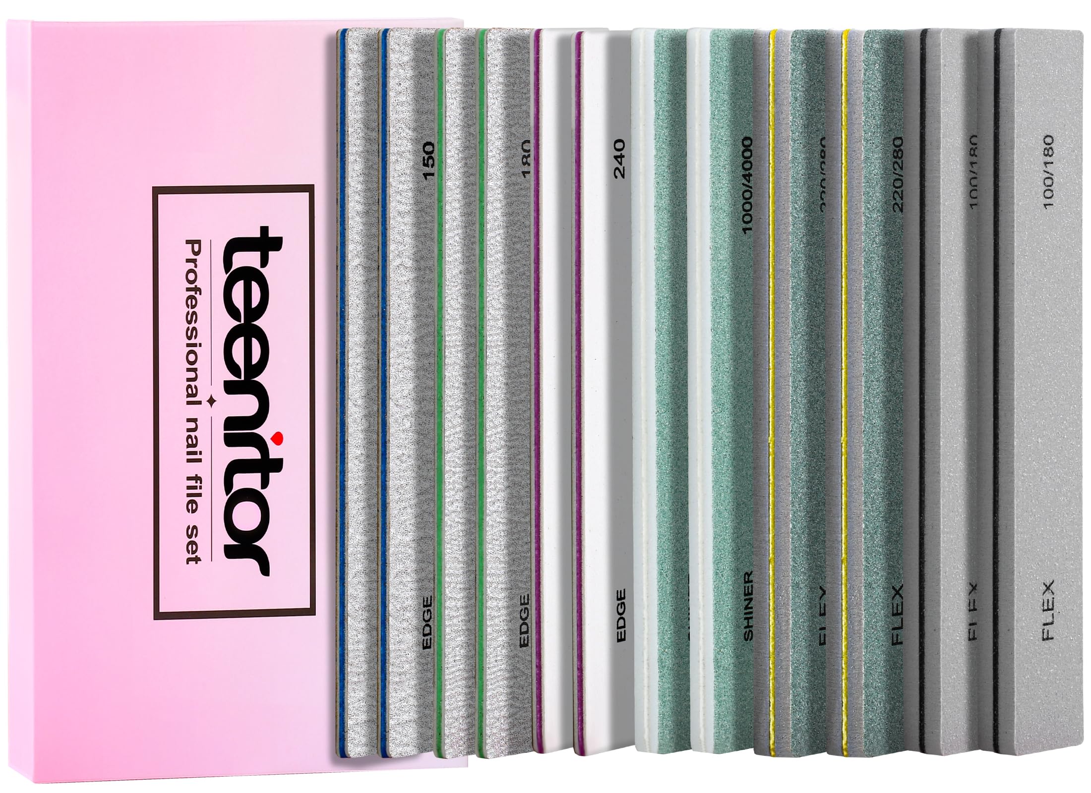 Teenitor Professional Nail File Set with UV Nail Lamp Nail File Buffer, Teenitor Gel Nail File Set Professional  main image 4
