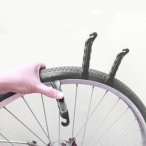 Miniatura 6 de Palanca para neumático de bicicleta Palanca premium de plástico endurecido para reparar llanta de bicicleta debe tener kit de herramientas para