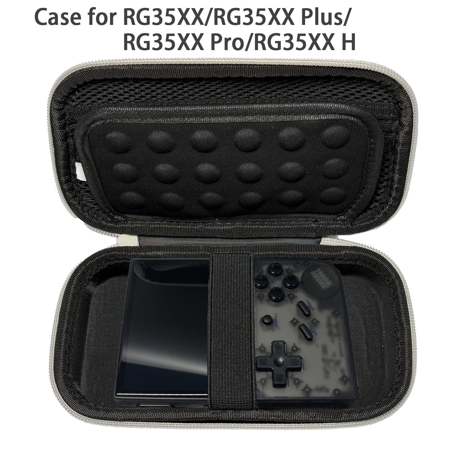 TRIPHKAR Rígida Funda para Game Boy Color GBC GBA GBP , RG35XX Plus Console, Power Bank, Discos Duros Externos, Cable y Accesorios (Gris)
