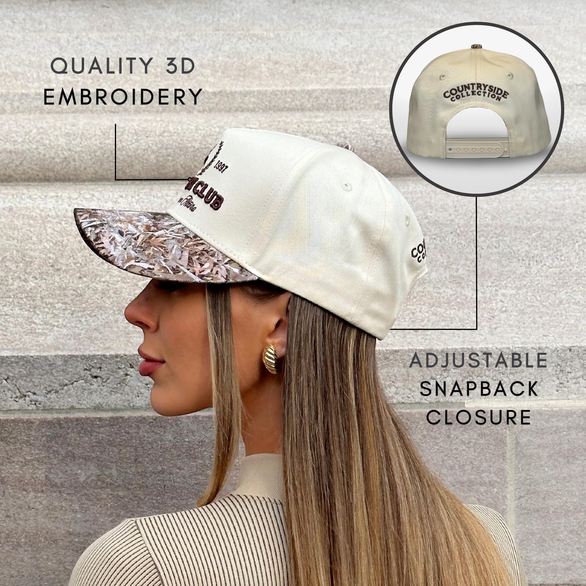 Vintage Trucker Hat | Country Cowboy Cute Preppy Retro Western Trucker Hats | Mężczyźni Kobiety Modny Snapback | Tan Red Green Black