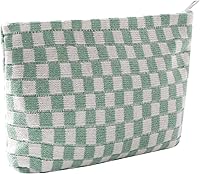 Vista 11 de Bolsas de cosméticos para mujer, bolsa de cosméticos de pana, bolsos estéticos para mujer, bolsos de mano con puntos sonrientes, organizador