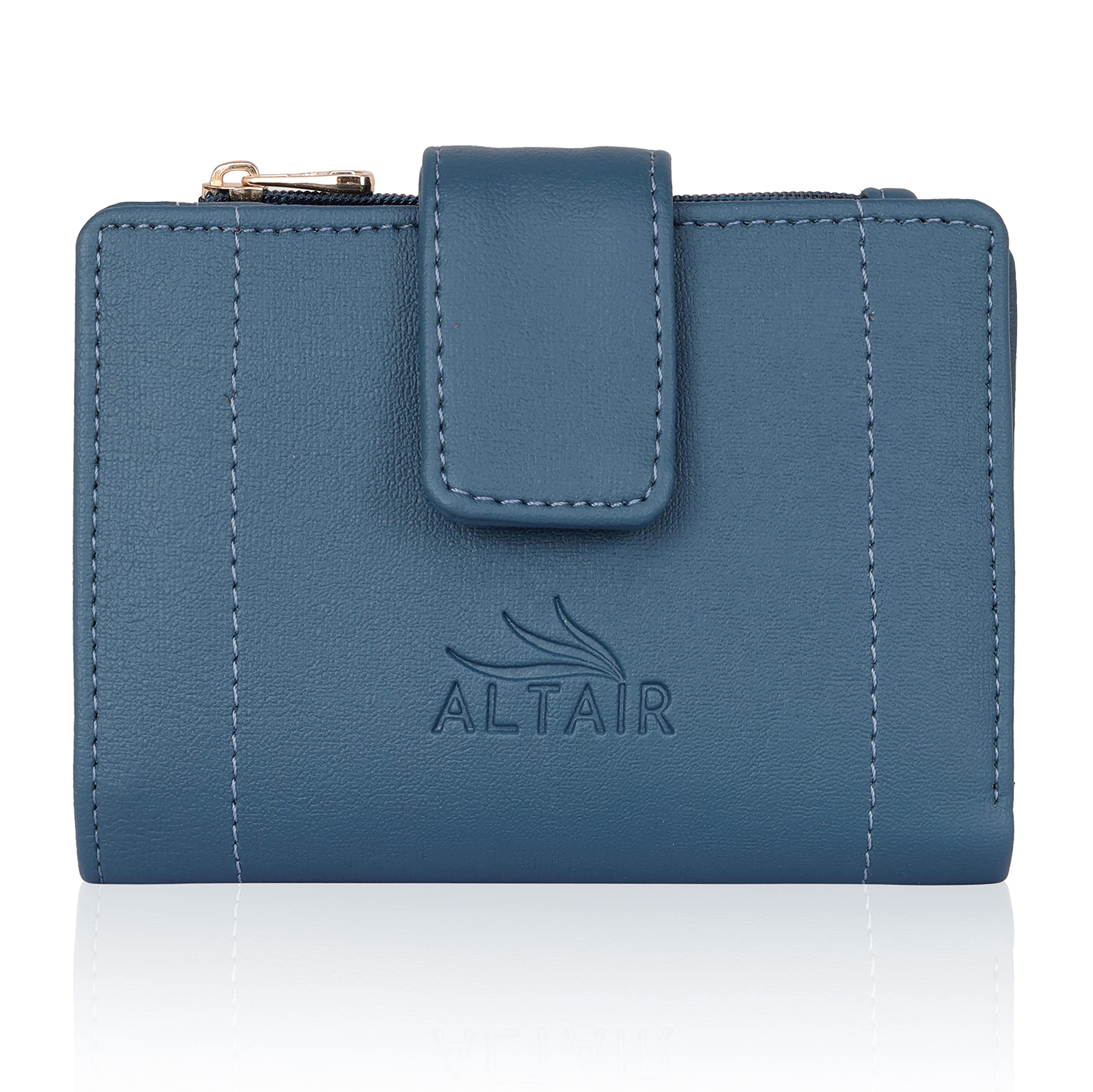 Women's PU Leather Mini Short Card Holder Small Wallet Clutch Mini Multifunctional Coin Wallet (Peacock)-picture-54