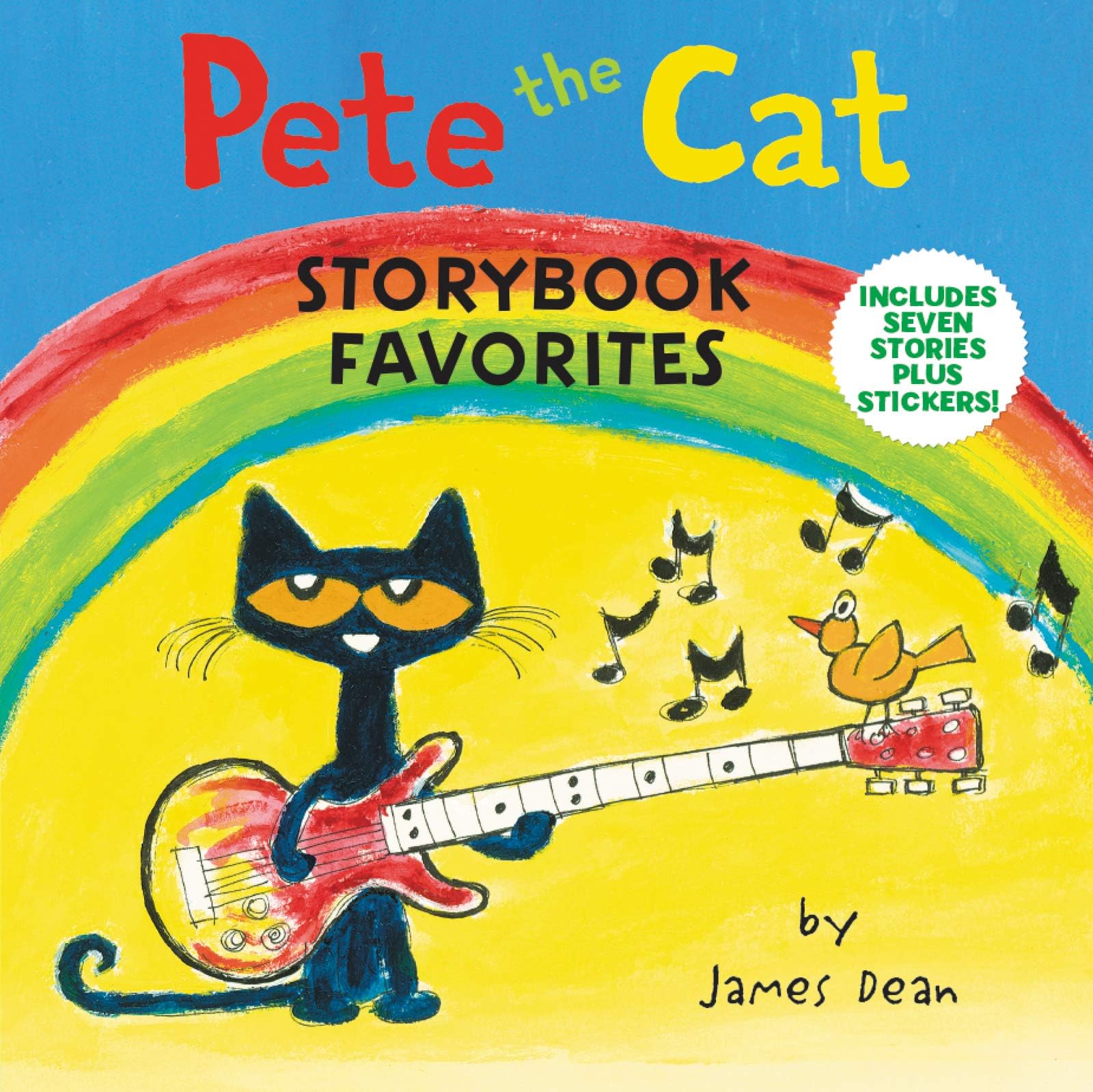 Pete the Cat Storybook Favorites: 7 Stories in 1 Book Plus Stickers – The Perfect Groovy Collection by James Dean for Kids (Ages 4-8)