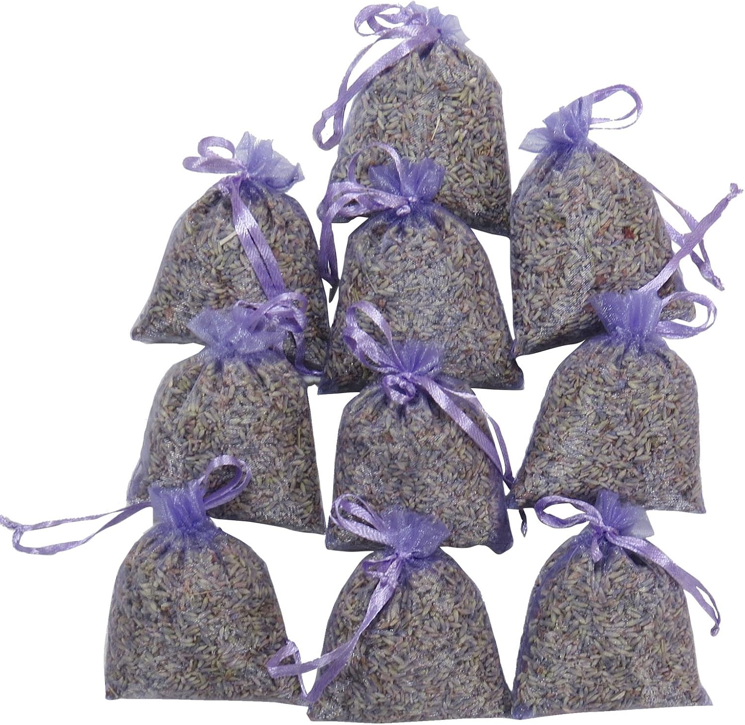 RakrisaSupplies Purple Bags Pack of 15 | Natural Deodorizer and Highest Fragrance Lavender Scent Sachets | LS-001