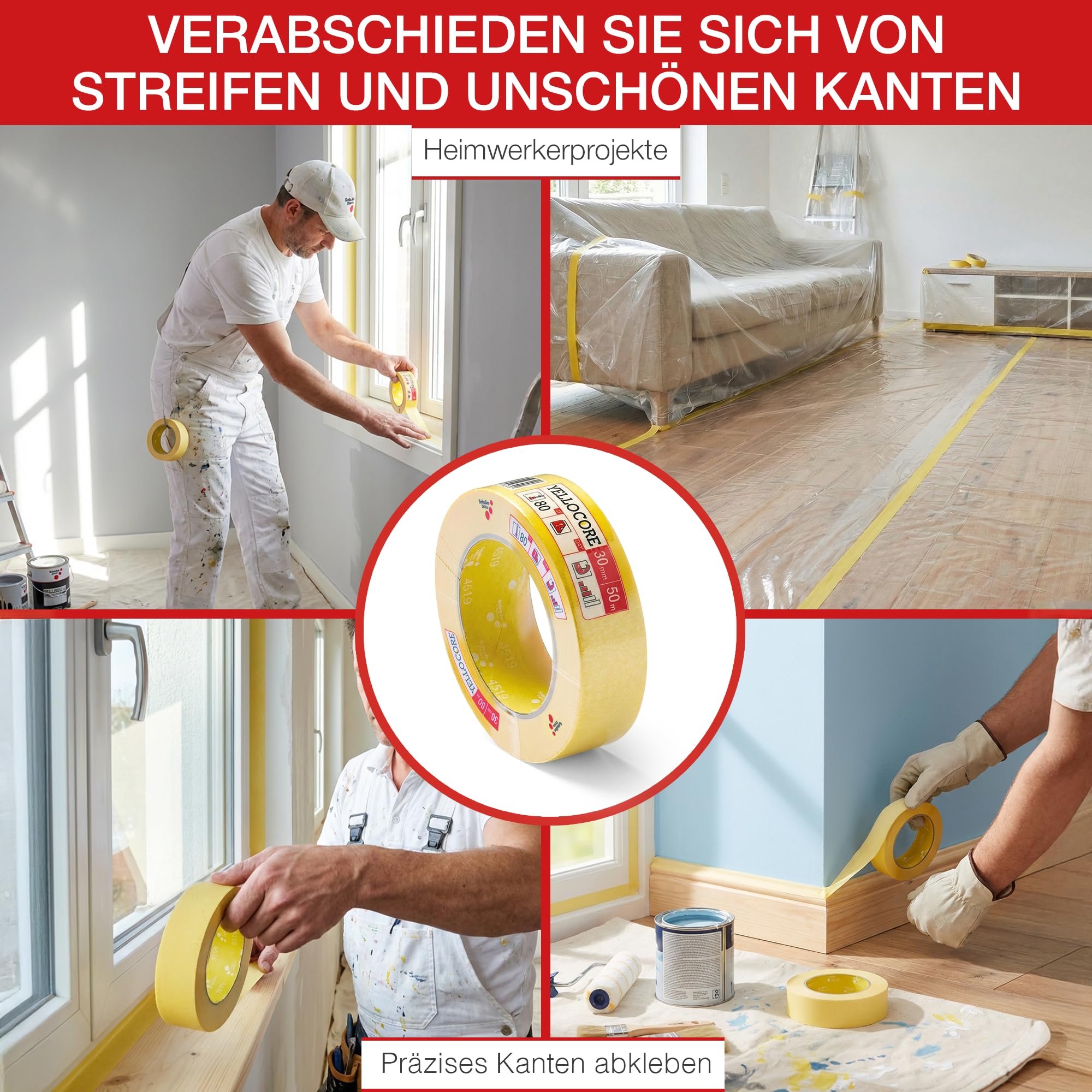 SCHULLER YELLO CORE taśma klejąca (30 mm x 50 m)
