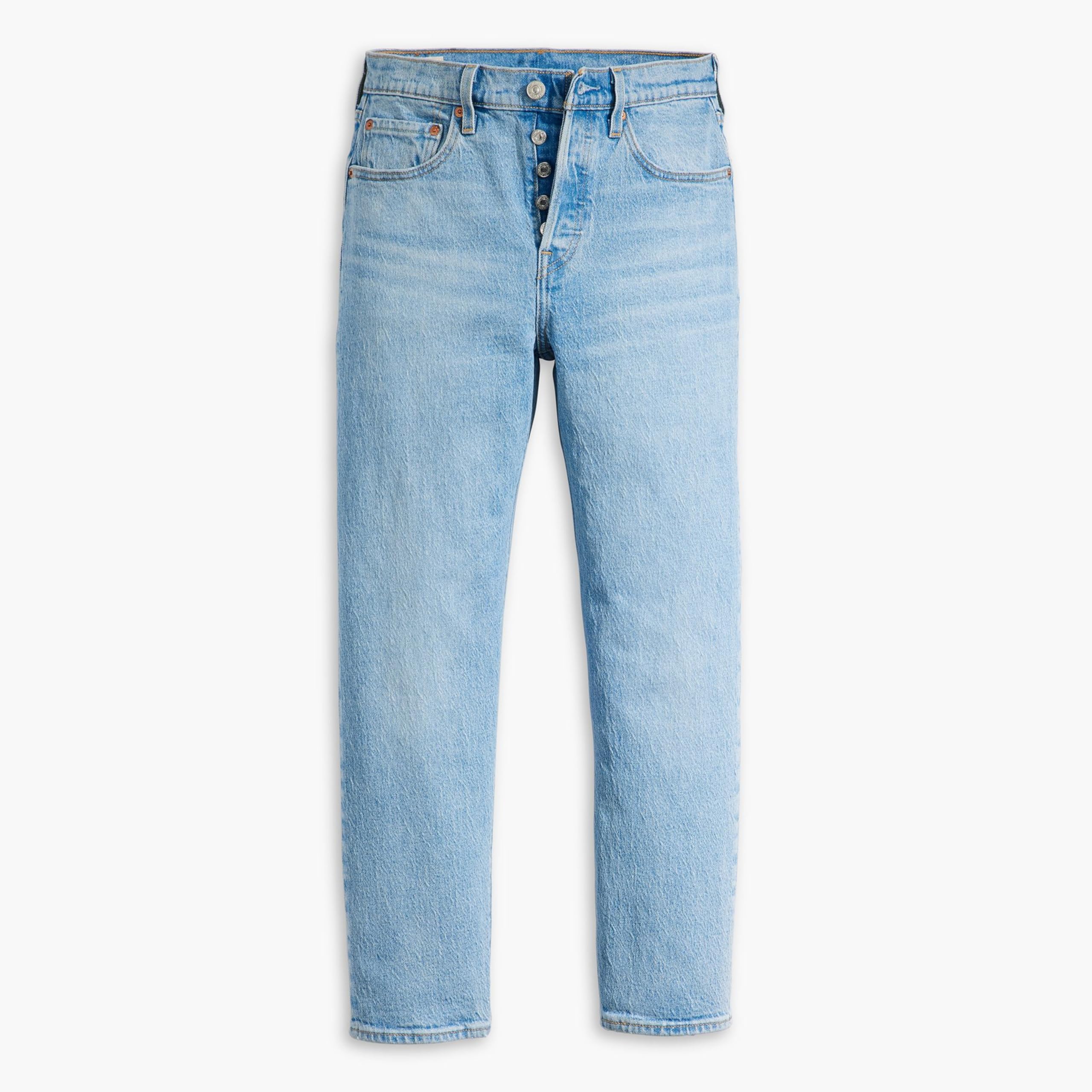 Levi's Damen Jeanshose 501 Crop High Rise, Straight Fit, Blau (Samba Tango Light), W28/L26