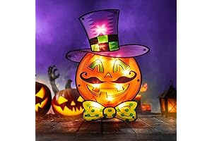 2-Pack Halloween Wall Lights: Spooky Pumpkin Window Lights