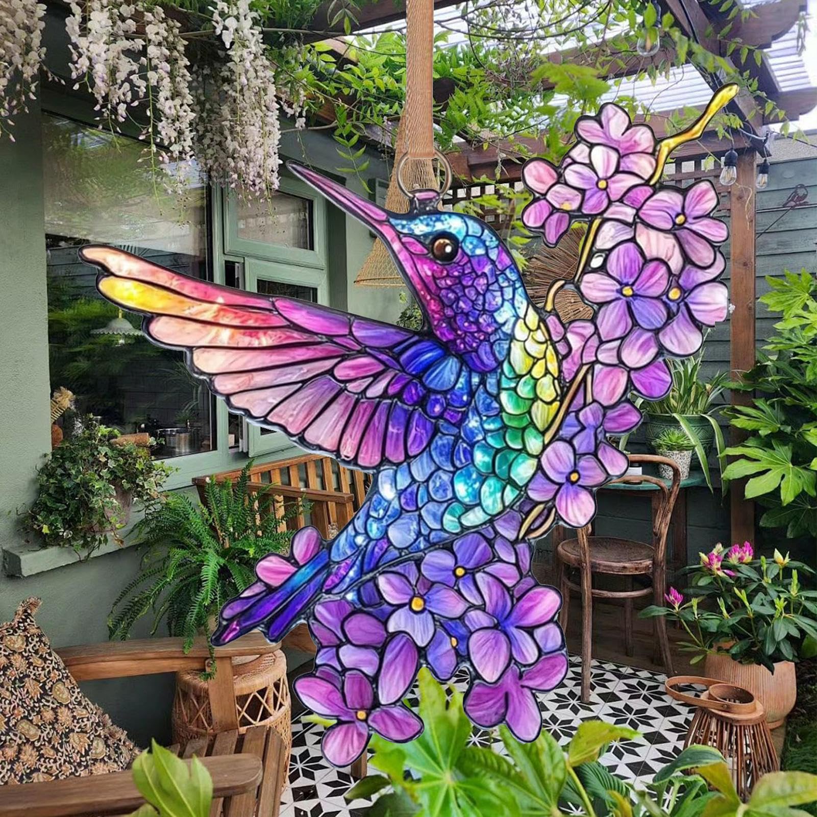 ABOOFAN 2 Stuks Elegante Glazen Kolibrie Tafelversieringen Vogels Decoratie Voor Thuis Cadeau
