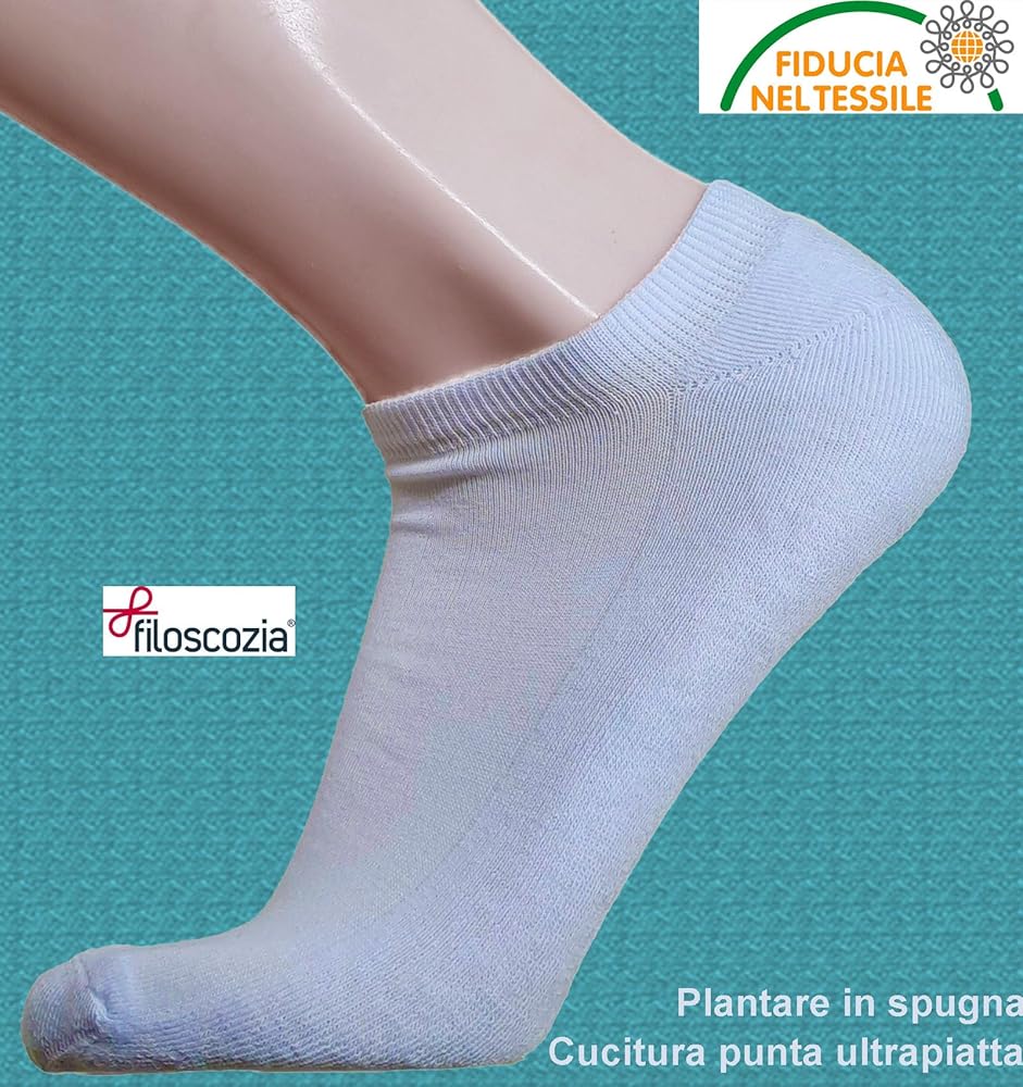 Calze Fantasmini In Cotone Filo Di Scozia - 6 Paia Minicalze Invisibili - Foto 7