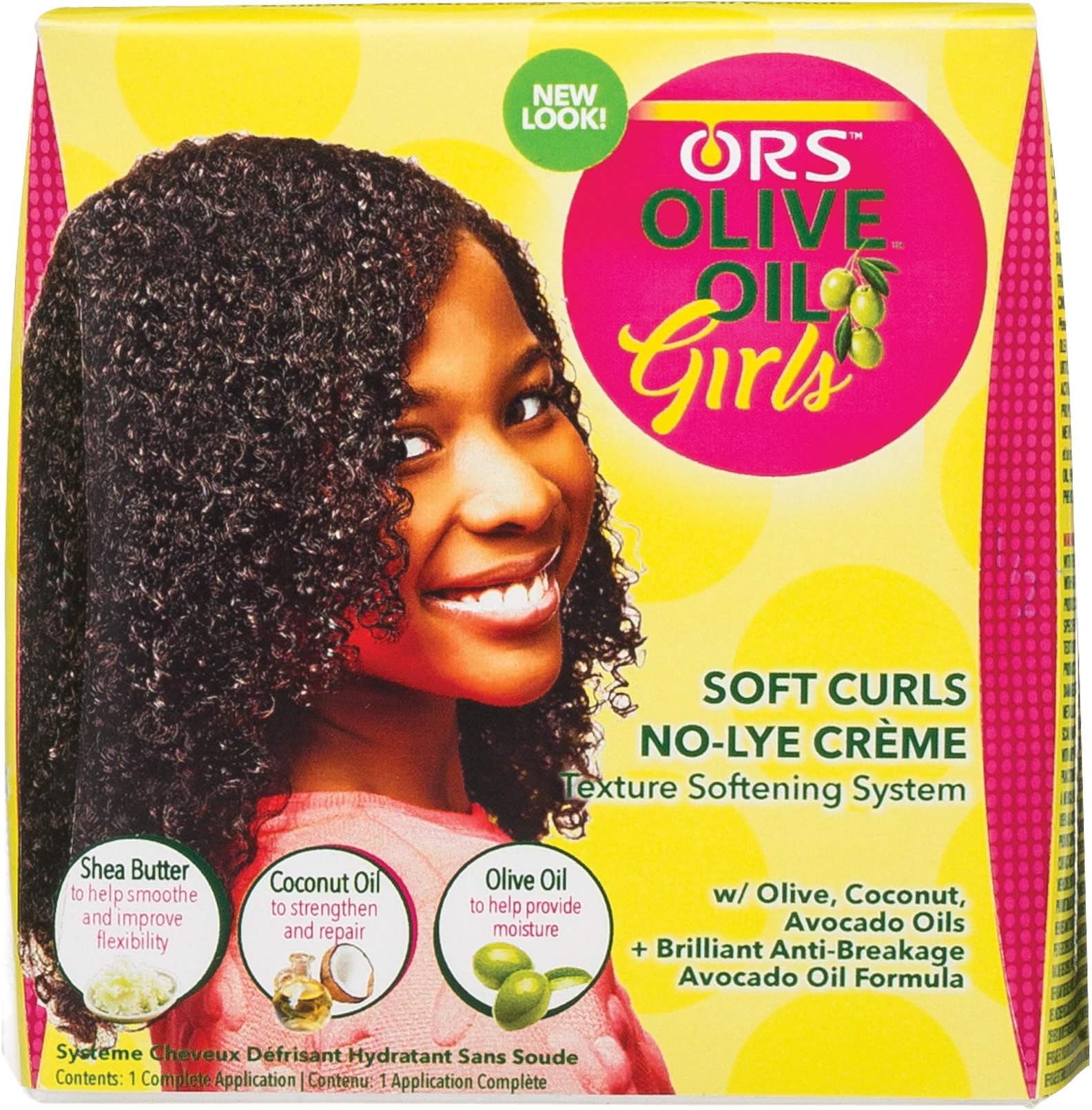 ORS Olive Oil Soft Curls No-Lye Creme Texture Softening System